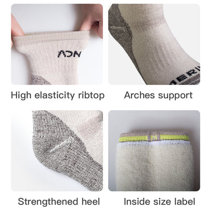 AONIJIE One Pair Merino Wool Thickened Snow Socks-E4826 E4827