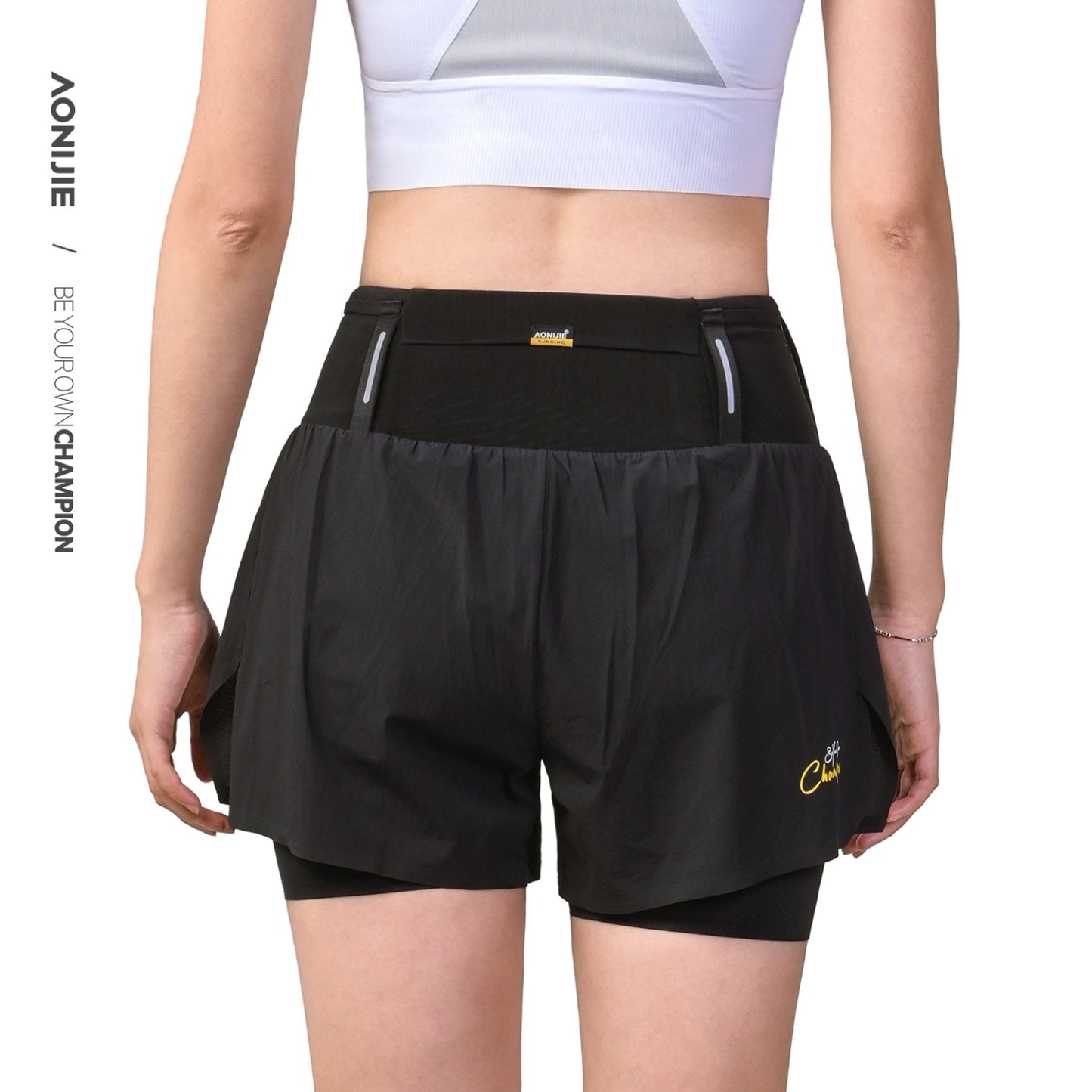AONIJIE Women's Trail Running Waist Pack Shorts -FW6257
