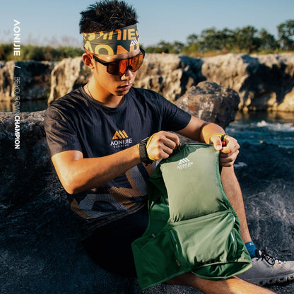 AONIJIE 8L UTMB Official Partner Backpack+2*500ML Bottles-MB8L