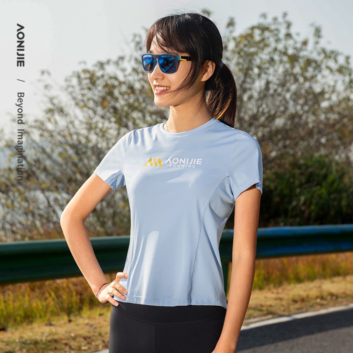 AONIJIE  Women Quick Dry Breathable Sports T-Shirt - FW6198