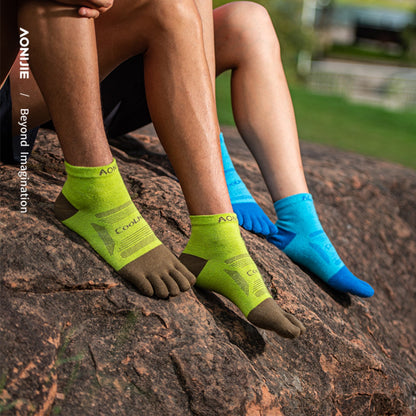 AONIJIE 3 Pairs Professional Long-Distance Trail Running Toe Socks-E4838