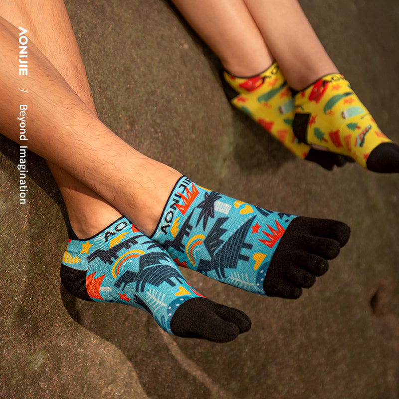 AONIJIE 3 Pairs Low Cut Toe Socks -E4841