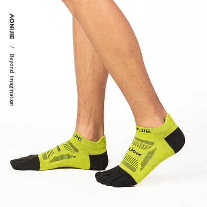 AONIJIE 3 Pairs Professional Running Low Cut Toe Socks-E4839