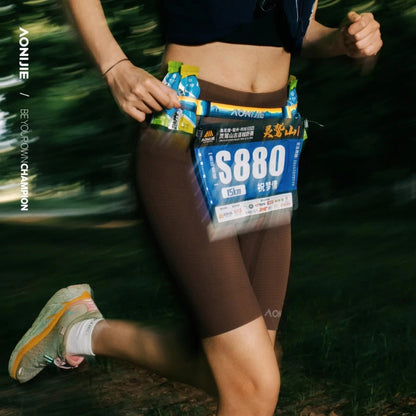 AONIJIE Colored Race Number Belt - E4436