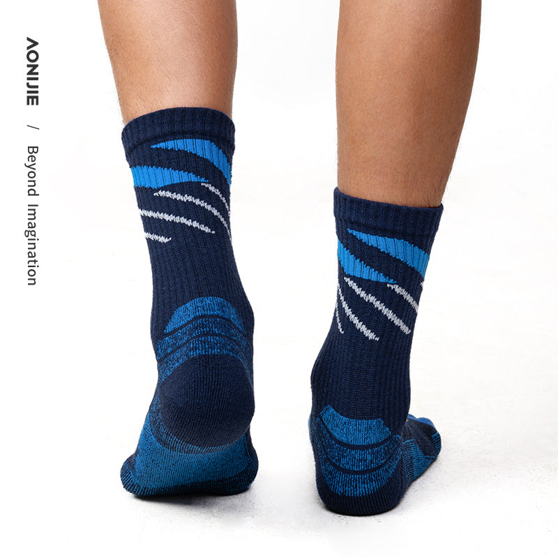 AONIJIE One Pair Crew Athletic Five-Toe Socks -E4846