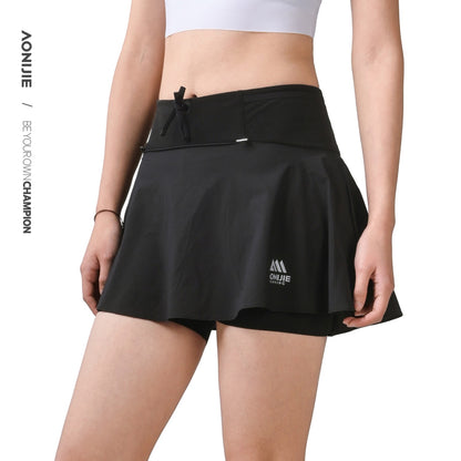 AONIJIE Running Waist Pack Skirt -FW6261