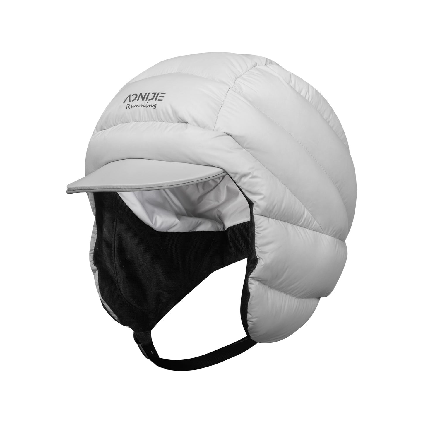 AONIJIE White Duck Down Earflap Hat -M35