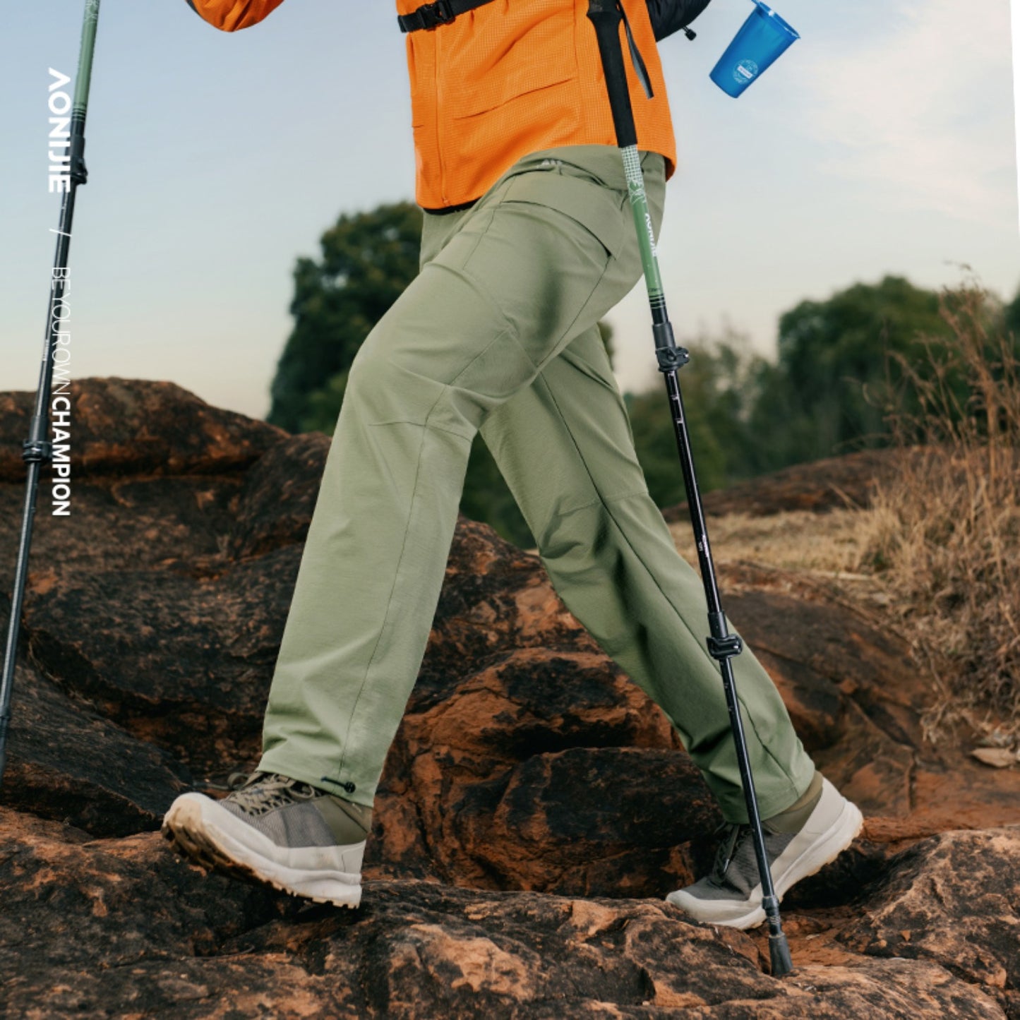 AONIJIE Men 3D tailoring Breathable Outdoor Athletic Pants -FM5218