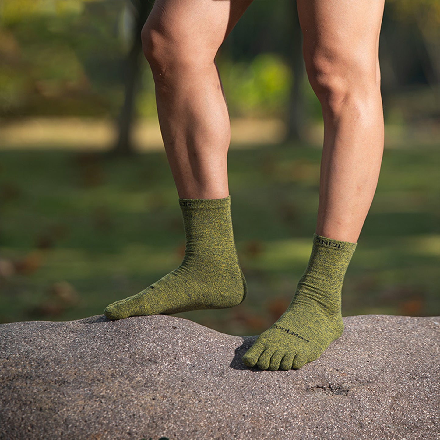AONIJIE 3Pairs Medium Long Sport Toe Socks-E4830