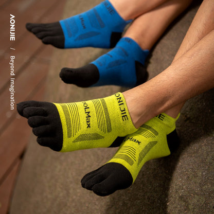 AONIJIE 3 Pairs Professional Running Low Cut Toe Socks-E4839