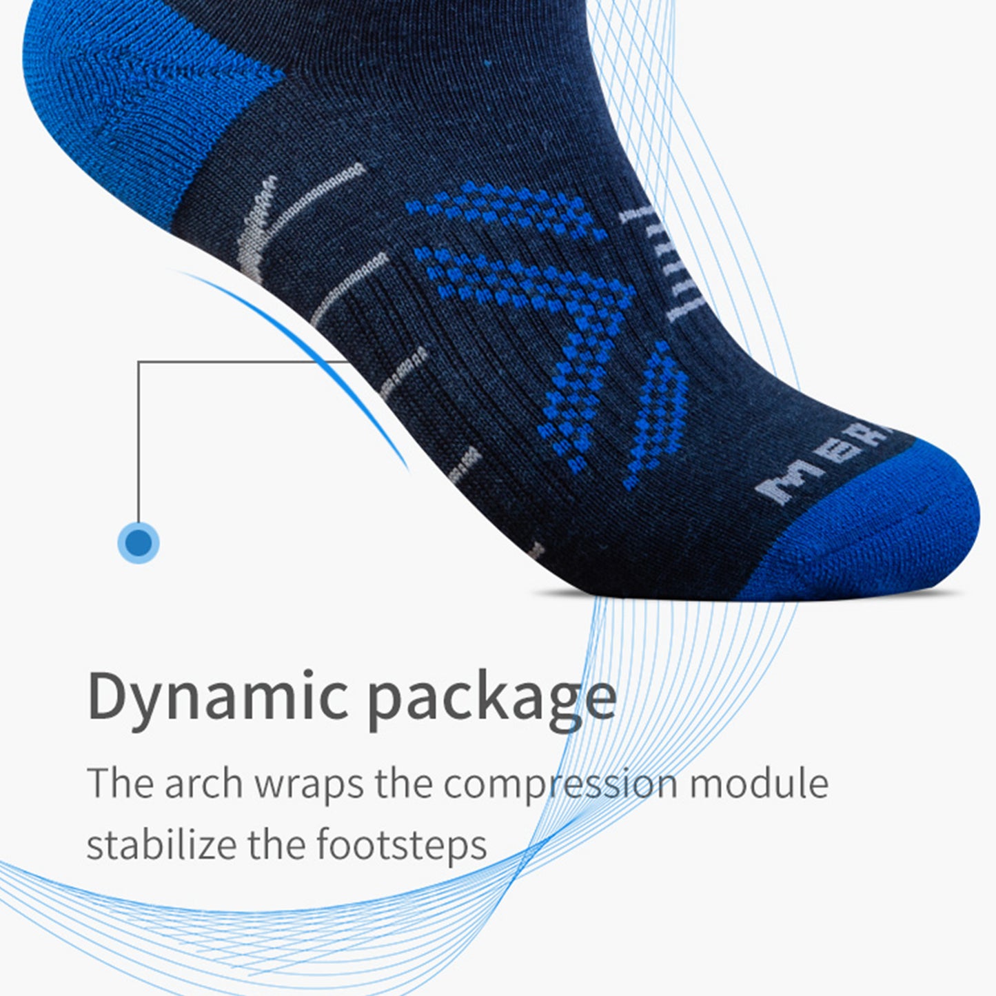 AONIJIE  One Pair Sports Wool Socks - E4828 E4829
