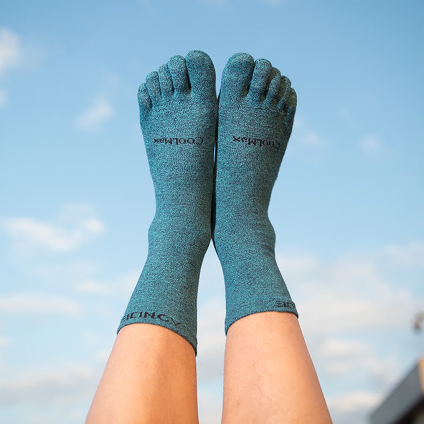 AONIJIE 3Pairs Medium Long Sport Toe Socks-E4830