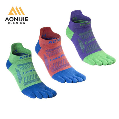 AONIJIE 3 Pairs/Set  Unisex Five Toe Socks- E4837