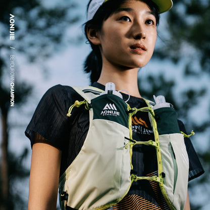 AONIJIE Ultra - Light 10L Trail Running Vest Backpack with Bottle Holder & Pole Loop for Marathon Hiking - C9116