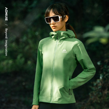 AONIJIE  Women Windproof Fleece-Lined Outdoor Jacket  -FW6207