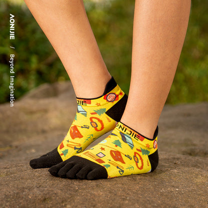 AONIJIE 3 Pairs Low Cut Toe Socks -E4841