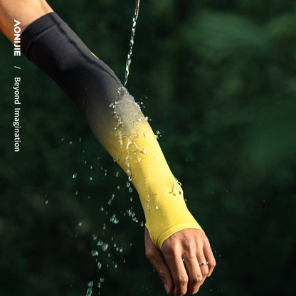 AONIJIE UPF 50+ Cooling Ice Silk Arm Sleeves - E4121