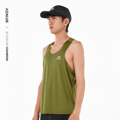 AONIJIE Men's Racerback Running Tank Top -FM5268