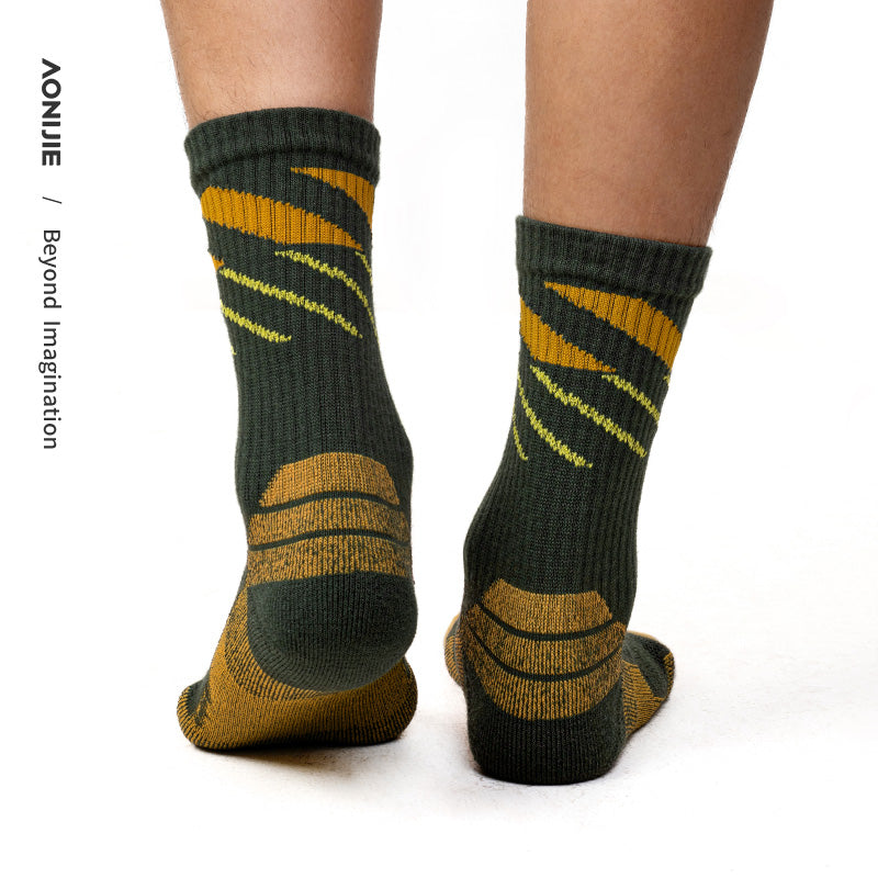 AONIJIE One Pair Crew Athletic Five-Toe Socks -E4846