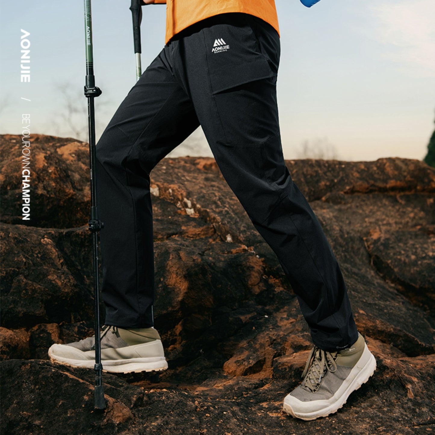 AONIJIE Men 3D tailoring Breathable Outdoor Athletic Pants -FM5218