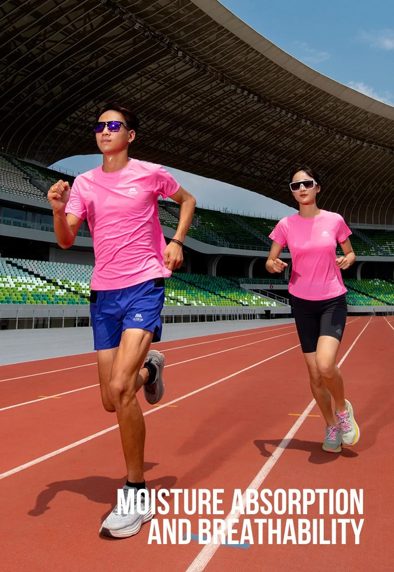 AONIJIE - Men’s Performance T-Shirt - Quick-Dry, Breathable, Reflective - FM5178