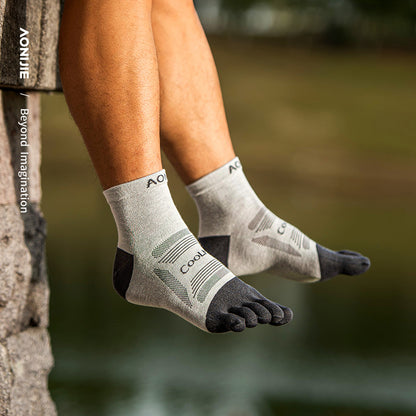 AONIJIE 3 Pairs Professional Running Toe Socks-E4840