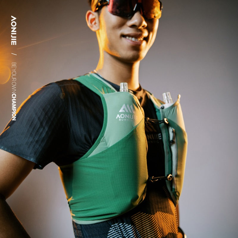AONIJIE 4L UTMB Official Partner Backpack+2*500ML Bottles-MB4L