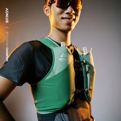 AONIJIE 4L UTMB Official Partner Backpack+2*500ML Bottles-MB4L