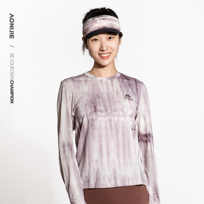 AONIJIE Tie-Dye Outdoor Wool Long-Sleeve -F5253