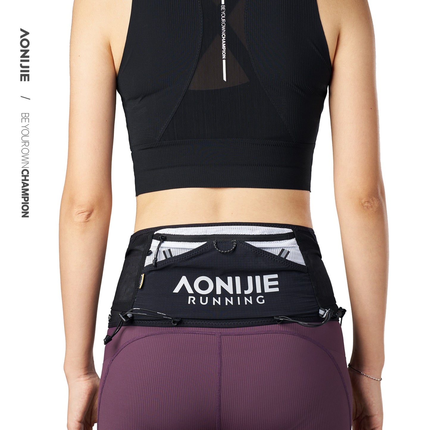AONIJIE Upgraded 360° Storage Waist Pack with 500ml Bottle -W8141