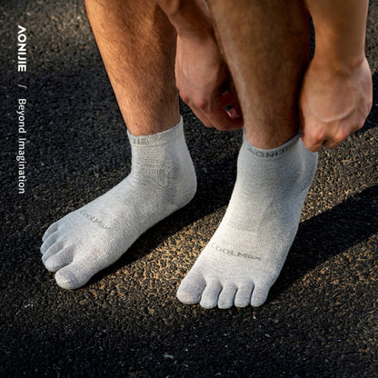 AONIJIE 3-Pair Mid-Length Five Toe Socks -E4845