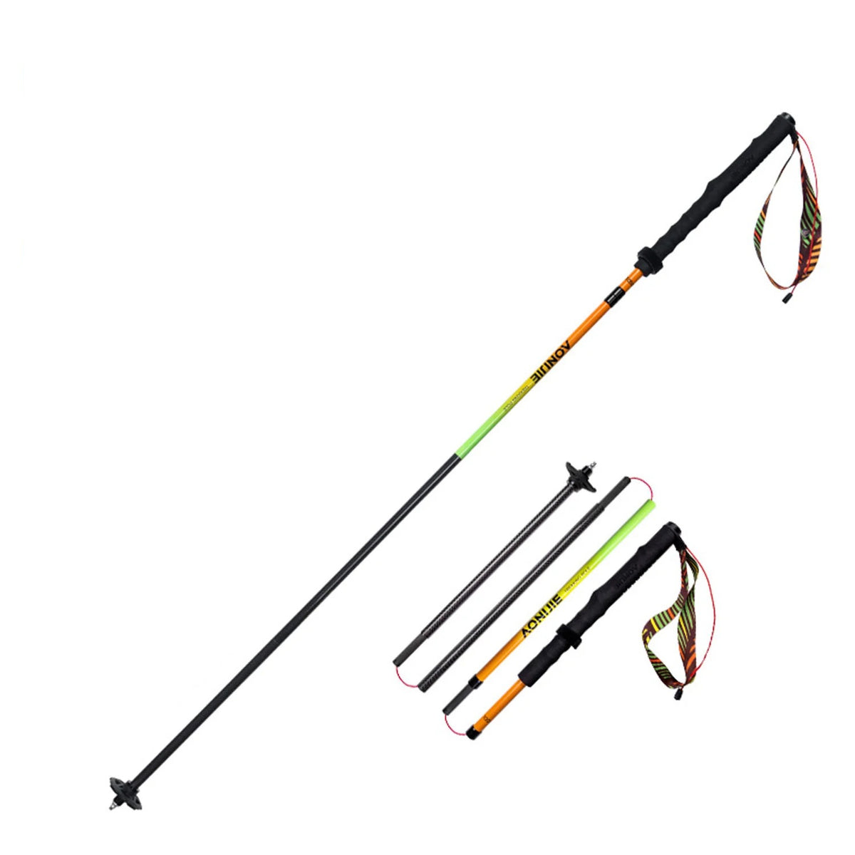 AONIJIE New Colors Carbon Fiber Trail Running Poles-E4204
