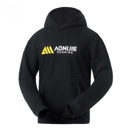 AONIJIE  Classic Black Athletic Hoodie - FM5227