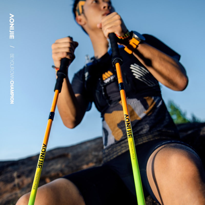 AONIJIE New Colors Carbon Fiber Trail Running Poles-E4204