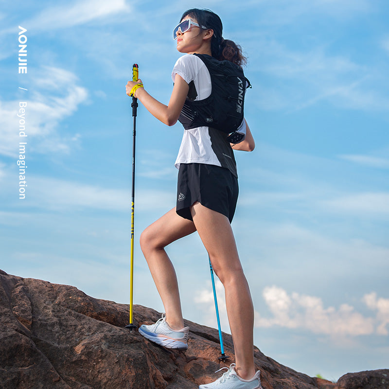 AONIJIE Carbon + Aluminum Folding Trekking Poles -E4210