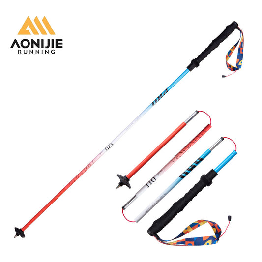 AONIJIE 4 - section Folding 7075 Aluminum Alloy Trekking Poles-E4207