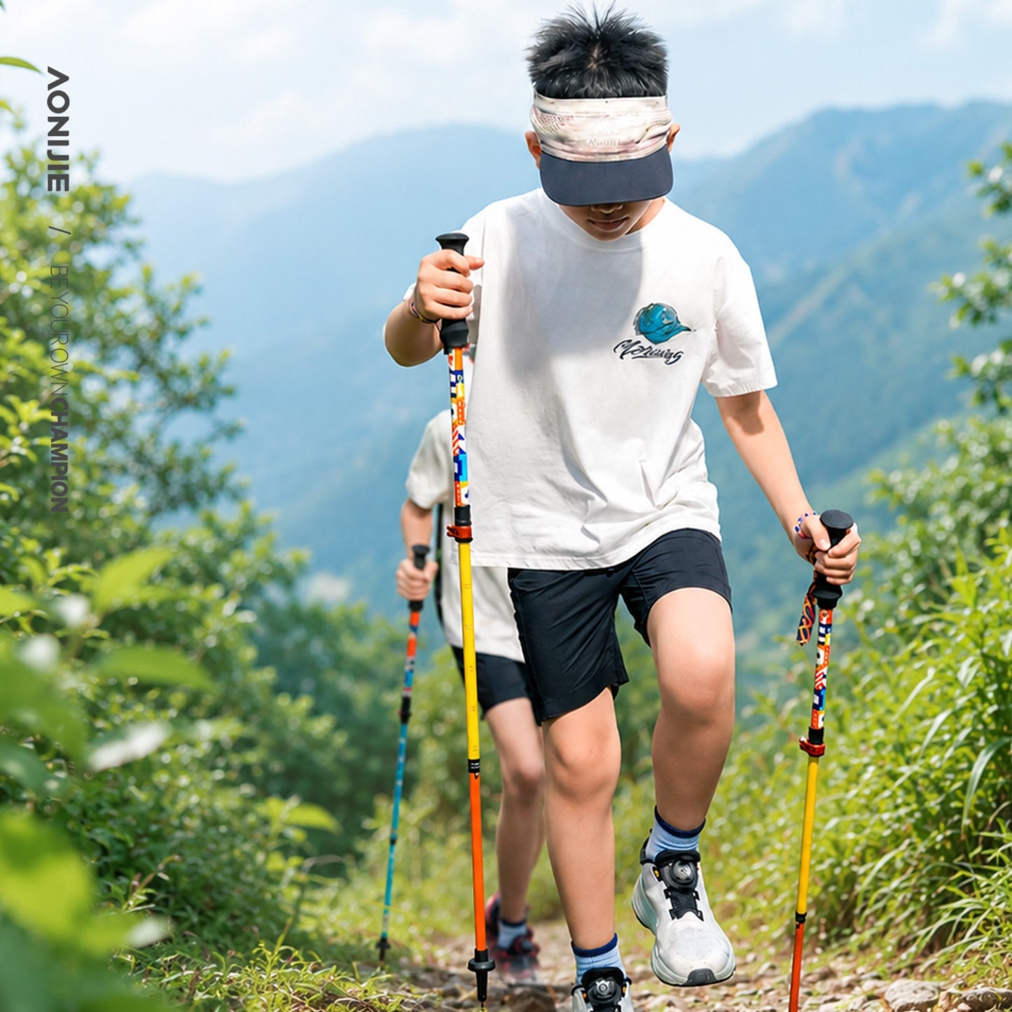 AONIJIE Kids' Adjustable Aluminum Trekking Poles -E4245