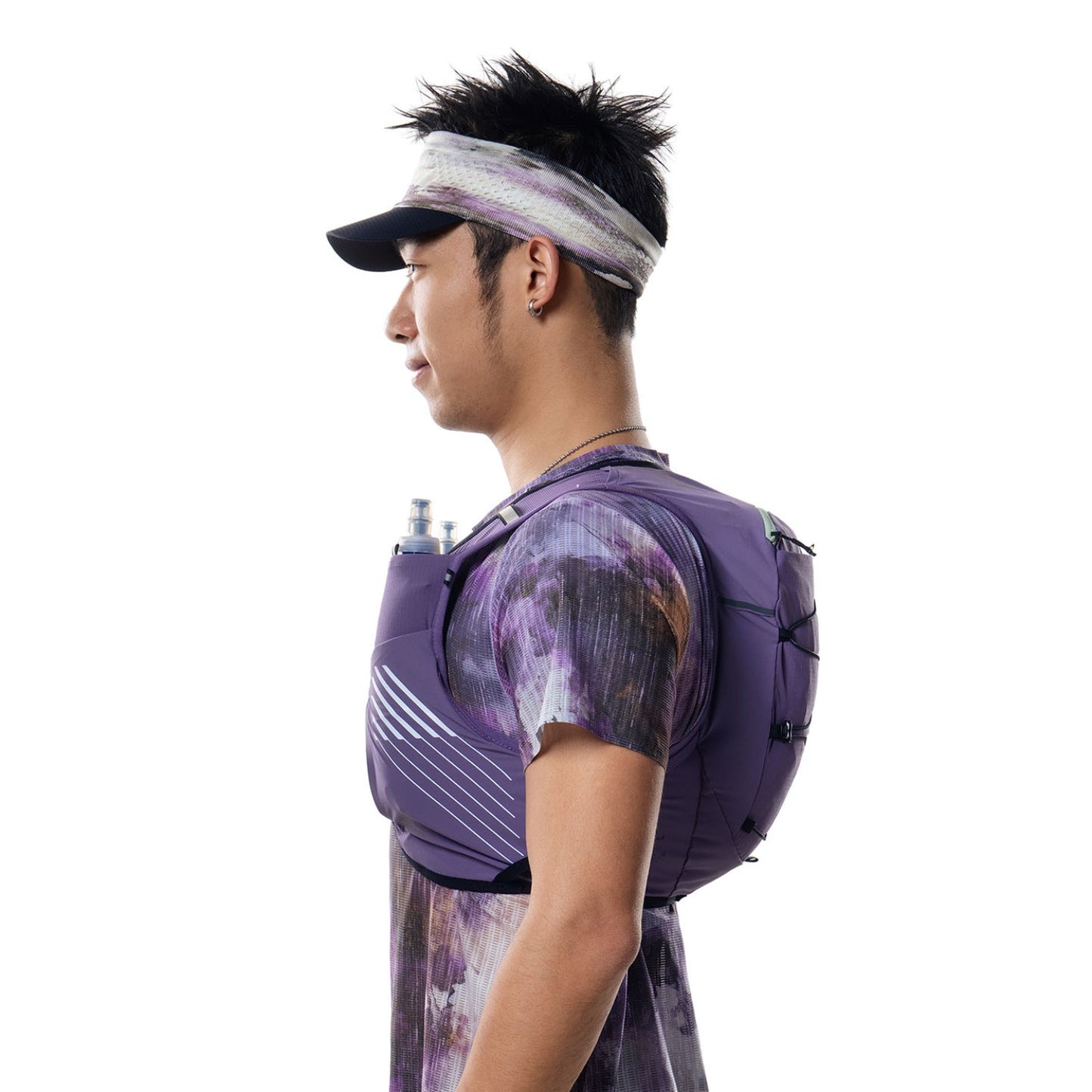 AONIJIE 10L Purple-green Trail Running Backpack - C9116