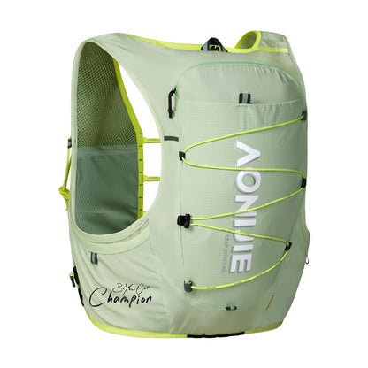 AONIJIE Ultra - Light 10L Trail Running Vest Backpack with Bottle Holder & Pole Loop for Marathon Hiking - C9116