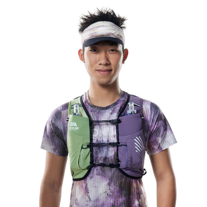 AONIJIE 10L Purple-green Trail Running Backpack - C9116