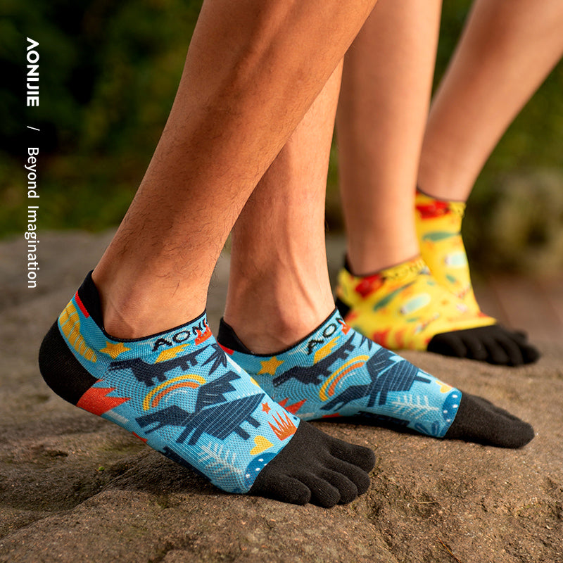 AONIJIE 3 Pairs Low Cut Toe Socks -E4841