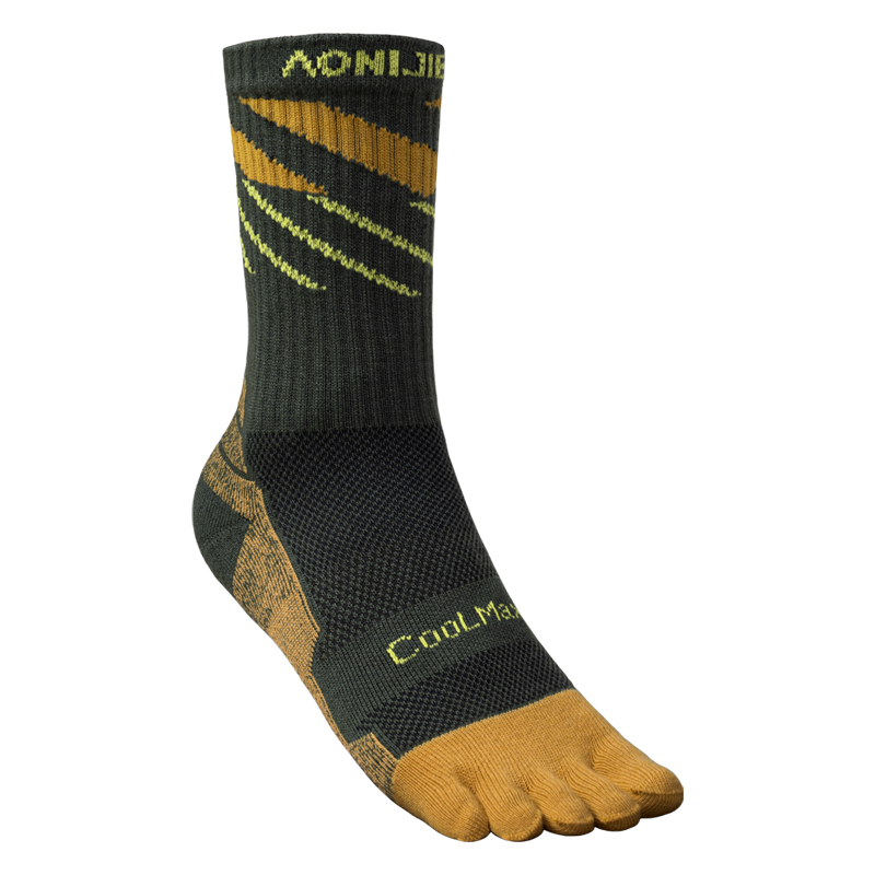 AONIJIE One Pair Crew Athletic Five-Toe Socks -E4846
