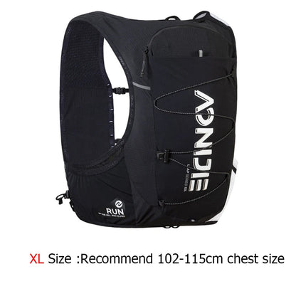 AONIJIE C9116 hydration backpack bottle pocket and strap detail
