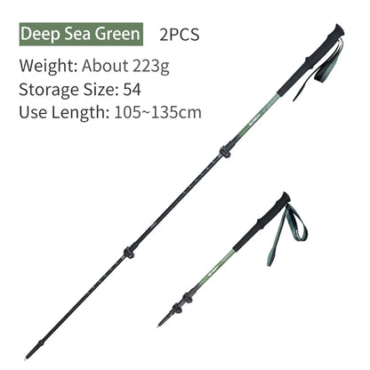 AONIJIE Collapsible Trekking Poles – Lightweight & Adjustable for Trail Running-E4215