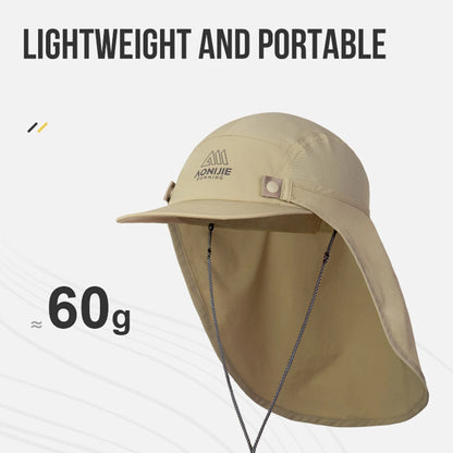 AONIJIE - Sun Protection Cap with Removable Shawl - E4625