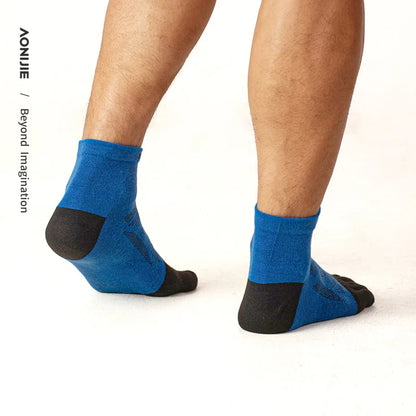 AONIJIE 3 Pairs Five Toe Socks-Unisex Mid length-E4839