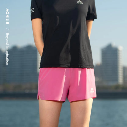 AONIJIE - Women's Running Shorts - Lightweight, Quick Dry with Pockets - FW6199