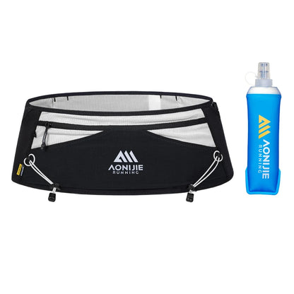 AONIJIE 360° Storage Athletic Belt Bag with 500ml Water Bottle for Running & Sports-W8141