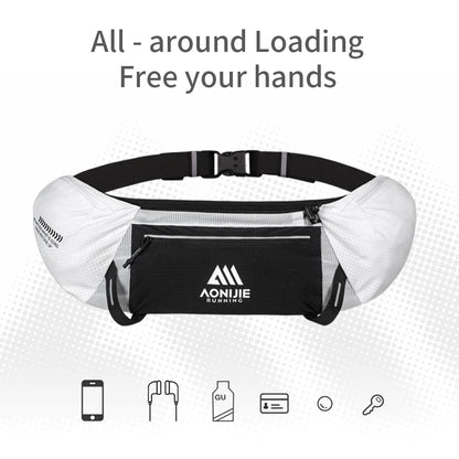 AONIJIE Unisex Running Waist Pack - Hydration Belt with 500ml Flask for Marathon & Training -W8138