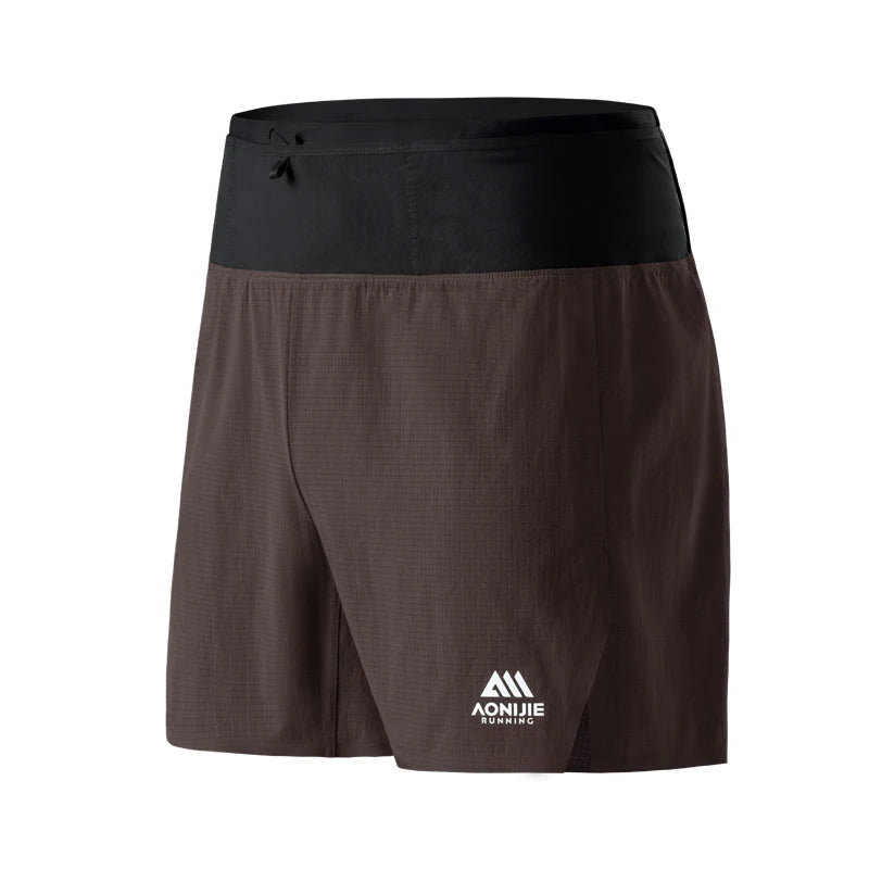 AONIJIE  Men's Quick-Drying Breathable  Training Shorts with 360° Waist Bag-FM5226